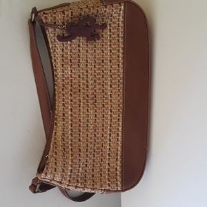 Liz Claiborne Straw Monkey Bag RARE
